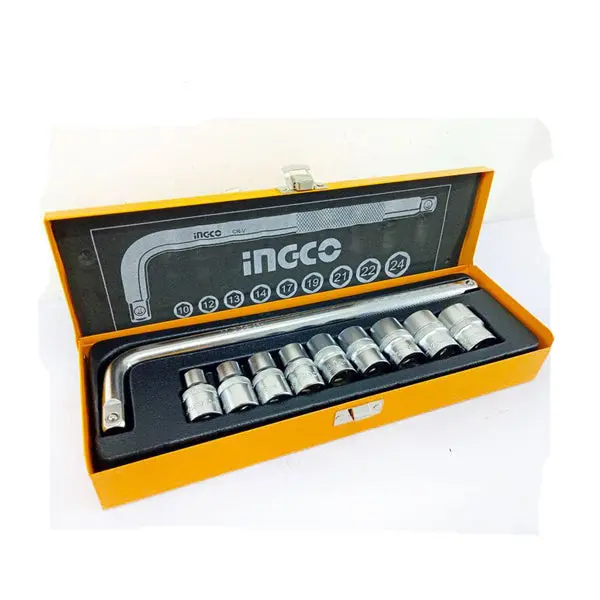 1/2-Inch Drive Ratchet Wrench – 10-Piece Socket Set 1