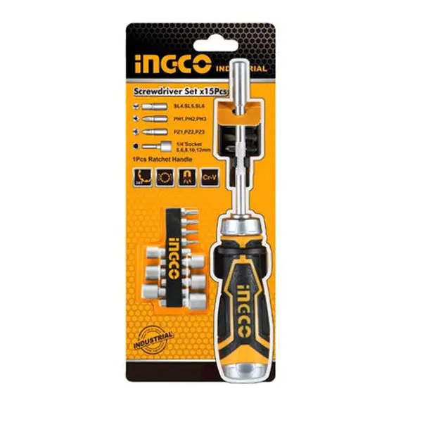 15-Piece Ratchet Set – Dual-Direction Click Ratchets With Quick-Release Handle 1