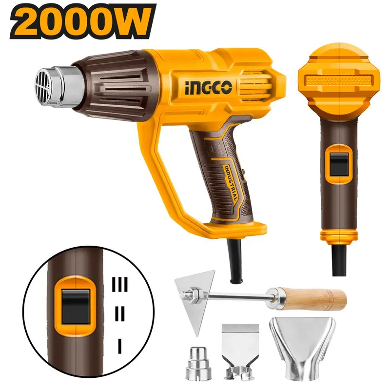 2000-Watt Heavy-Duty Heat Gun – Hg200078 Model With Safety Features 1