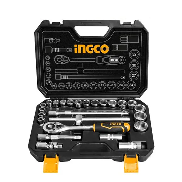 25-Piece 1/2" Drive Socket Bit Set – Deep And Standard Options 1