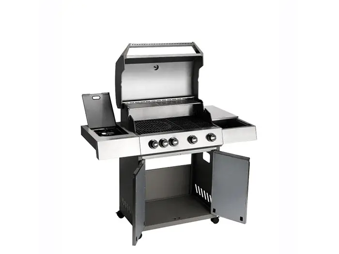 5-Burner Gas Stove – Professional-Grade Cooktop With Cast Iron Grates & Safety Ignition 1