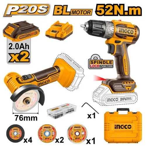 52N Torque Electric Drill With 20V Lithium-Ion Battery And Smart Protection Circuit 1