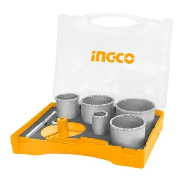 7-Piece Carbide-Gritted Hole Saw Kit For Hard Materials 1