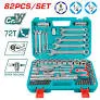 82-Piece 1/4" And 1/2" Socket Set – Complete Mechanic Toolkit 1