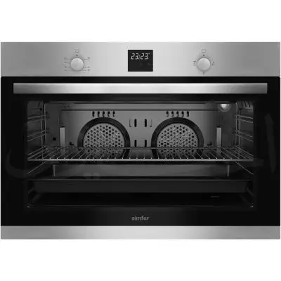 90 Cm Freestanding Gas Oven – Stainless Steel Cooker With Integrated Grill & Rotisserie Function 1
