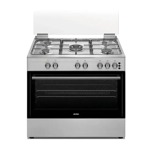 90 Cm Stainless Steel Gas Oven – Heavy-Duty Freestanding Range With Safety Lock & Eco Mode 1