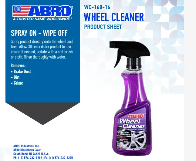 Abro Heavy-Duty Brake Drum Cleaning Gel – Rust-Inhibiting Degreaser 1