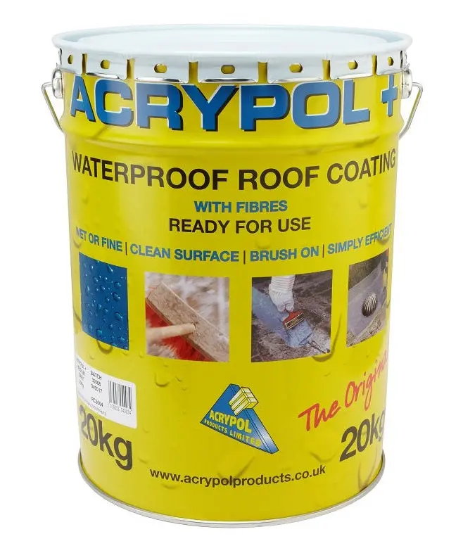 Acrypol+ Black Waterproof Roof Coating – 20 Kg Tub 1