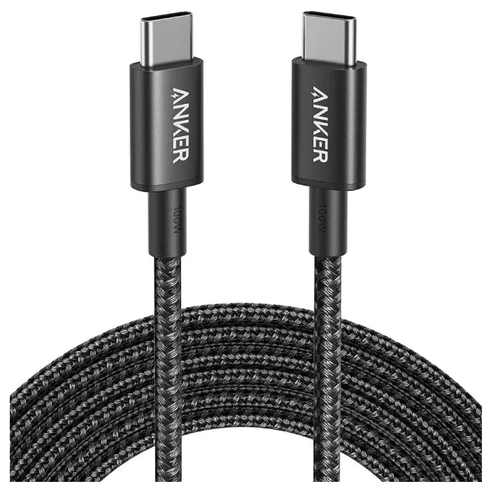 Anker Nylon-Braided Usb-C To Usb-C Cable – 6Ft, 60W Power Delivery For Fast Charging 1