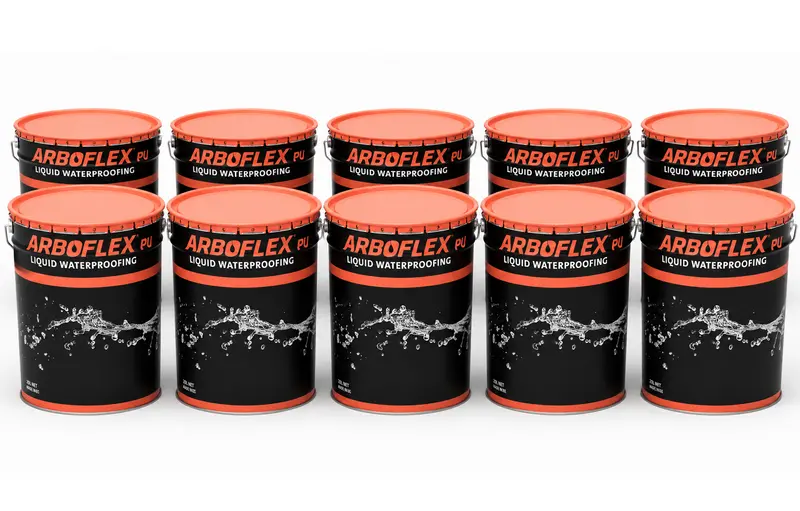 Arboflex Pu Liquid Waterproofing Membrane – Grey, 20Kg Tin (Pallet: 10 Units) 1