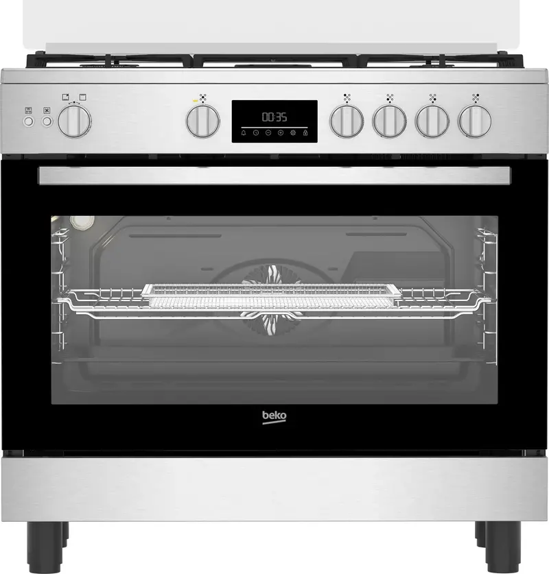 Beko 90Cm Built-In Oven – 5 Functions, Pyrolytic Cleaning, Stainless Steel Finish, And Smart Cooking Modes 1