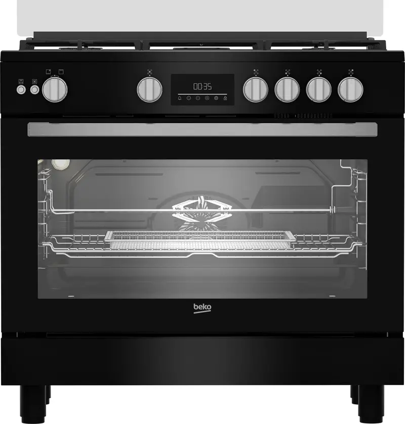 Beko 90Cm Freestanding Oven – 5 Cooking Functions, Pyrolytic Self-Cleaning, And Smarter Cooking Technology 1