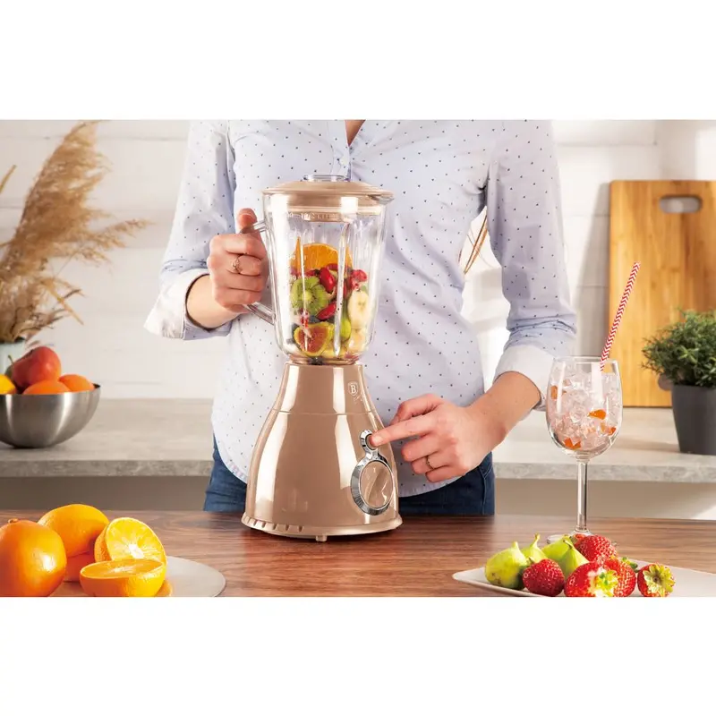 Berlinger Haus 1.5L Airtight Food Storage Jar – Rose Gold 1