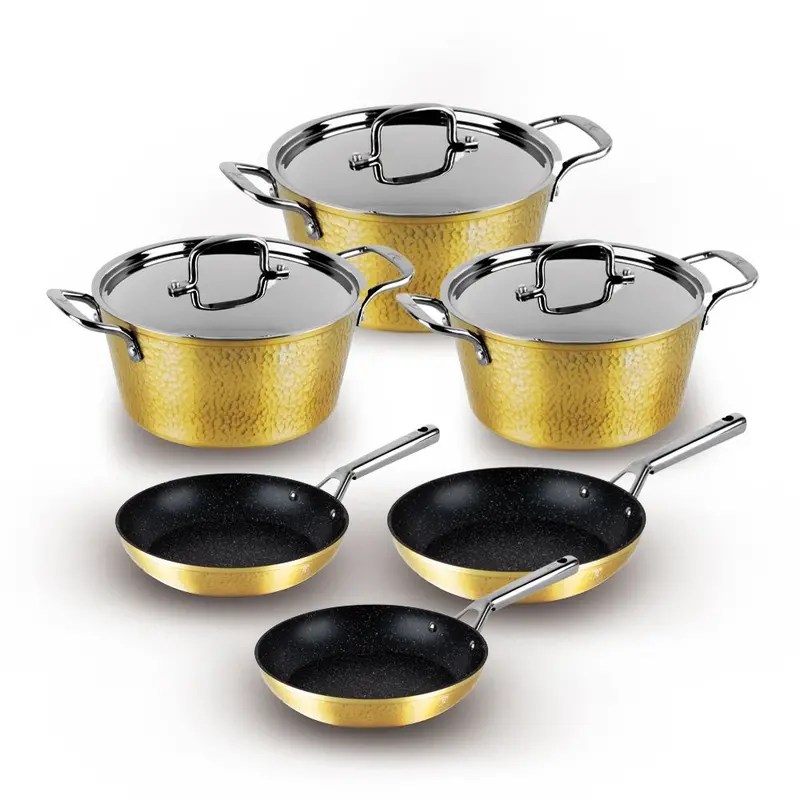 Berlinger Haus Hammered Finish 6-Piece Cookware Set (Teal) 1