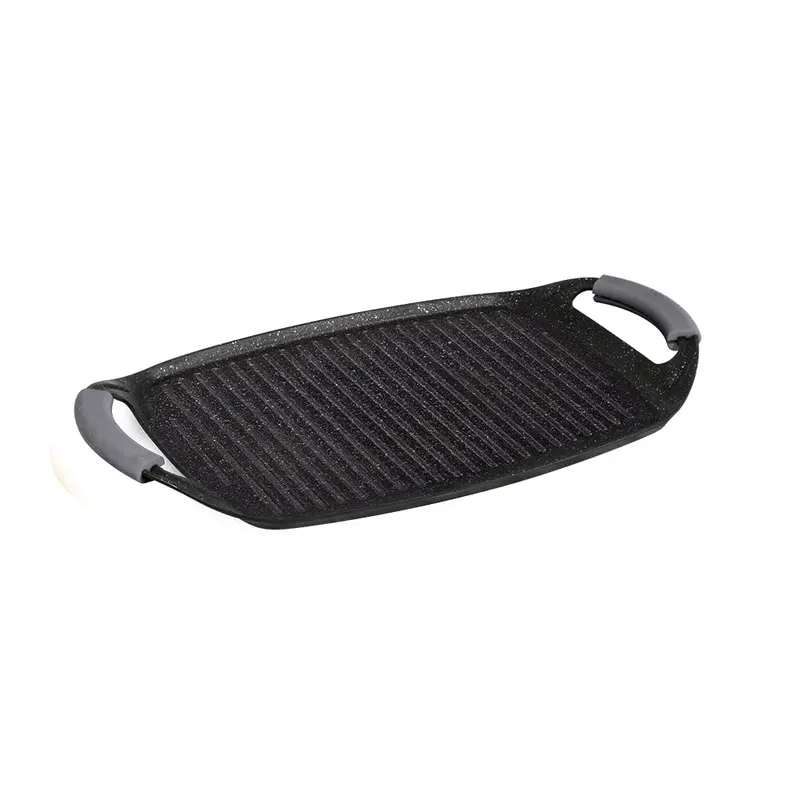 Berlinger Haus Stainless Steel Griddle Pan, 47 × 29 Cm – Carbon-Bronze Design 1