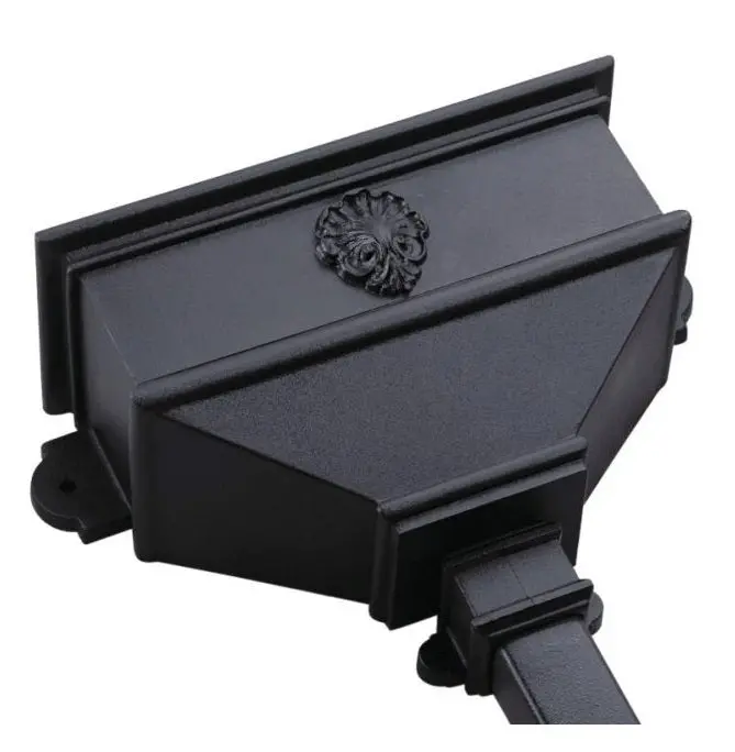 Brett Martin Cascade Long Cast Iron Effect Hopper With Shell Motif (Brh5Sl) 1