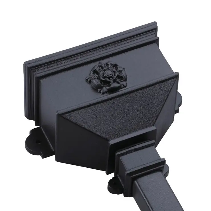 Brett Martin Cascade Small Cast Iron Effect Hopper Adorned With Tudor Rose (Brh6Tr) 1