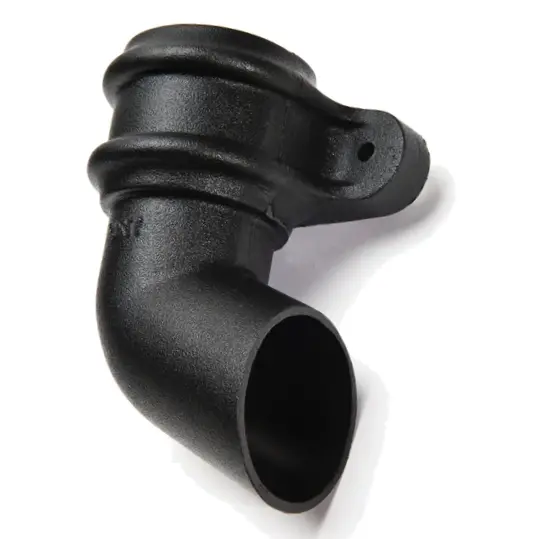 Brett Martin Round 68Mm Cast Iron Effect Right-Hand Downpipe Shoe With Lugs 1