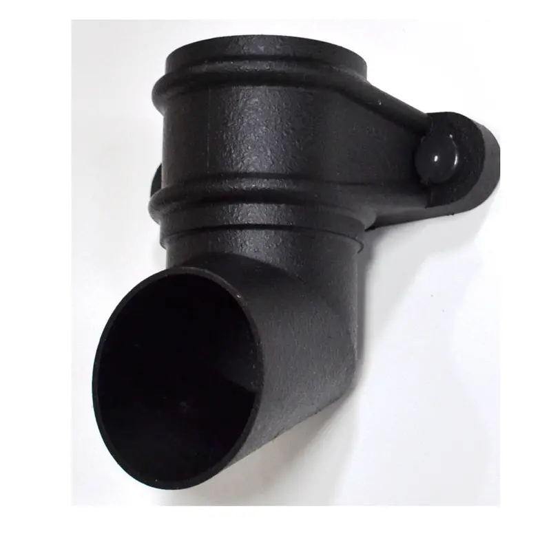 Brett Martin Round 68Mm Cast Iron Effect Standard Downpipe Shoe With Lugs 1