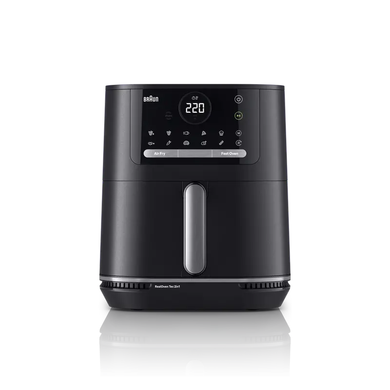 Brown 2000W Air Fryer With 6L Basket, 15-Minute Quick Cook Mode, And Realair Filtration 1