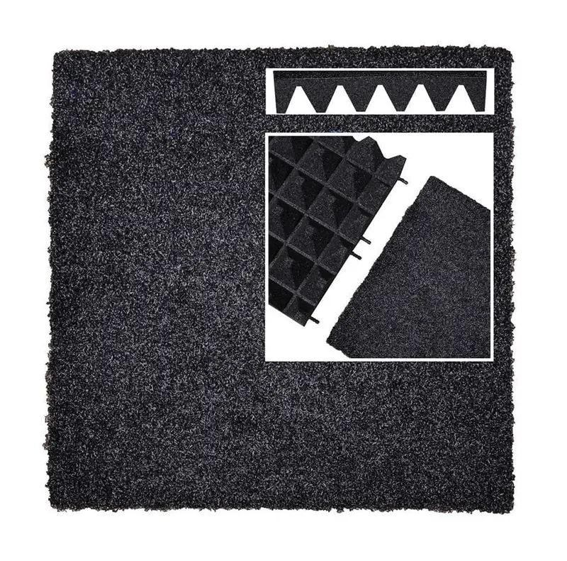 Castle Composites Grassflex Black Multi-Play Tiles – High-Durability Play Area Paving 1