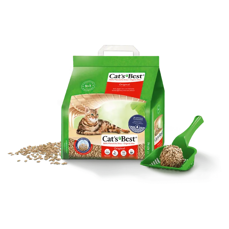 Cat’S Best Original Clumping Cat Litter – 10L Natural Wood-Based Formula For Superior Absorption 1
