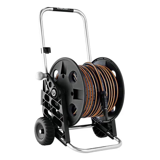 Claber 30-Meter Retractable Hose Reel With Brass Fittings 1