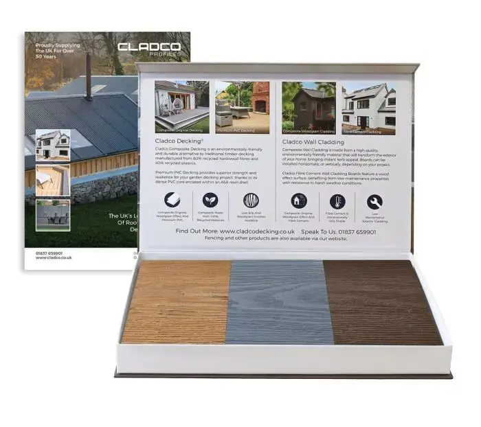 Cladco Nordeck Premium Pvc Decking Sample Pack 1