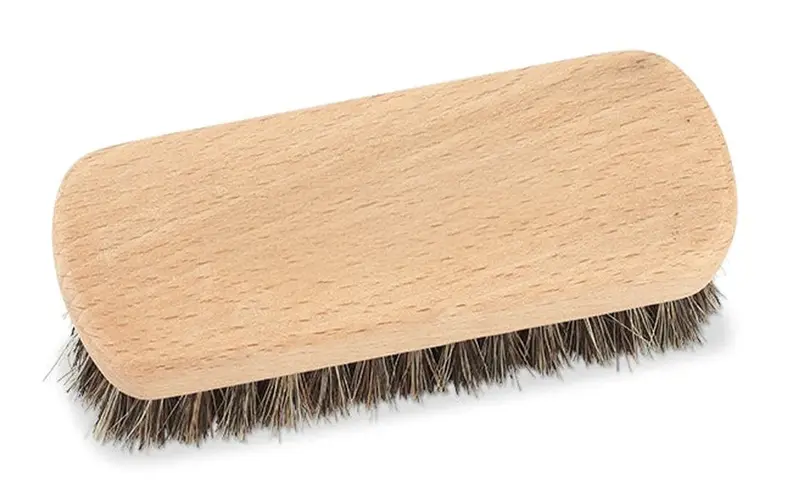 Compact Horsehair Travel Shoe Brush For On-The-Go Shine 1