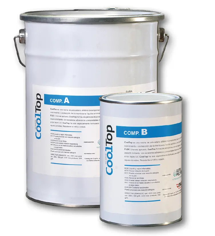Cooltop White Solar-Reflective Polyurethane Coating – Two-Component, 5Kg Kit 1