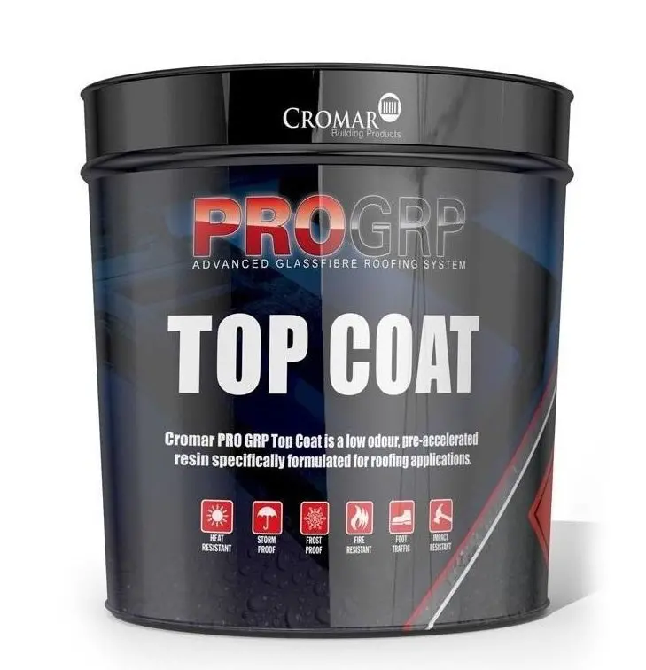 Cromar Pro 25 Fire-Retardant Dark Grey Grp Top Coat – 10Kg 1