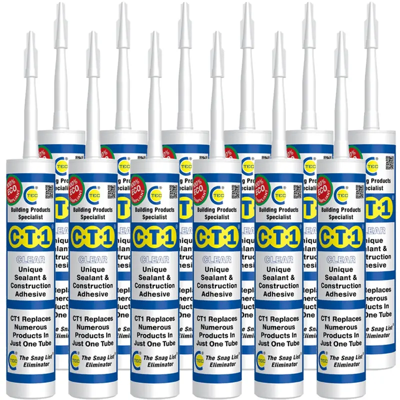 Ct1 Clear Multi-Purpose Sealant & Adhesive – 290Ml Cartridge (Pack Of 12) 1