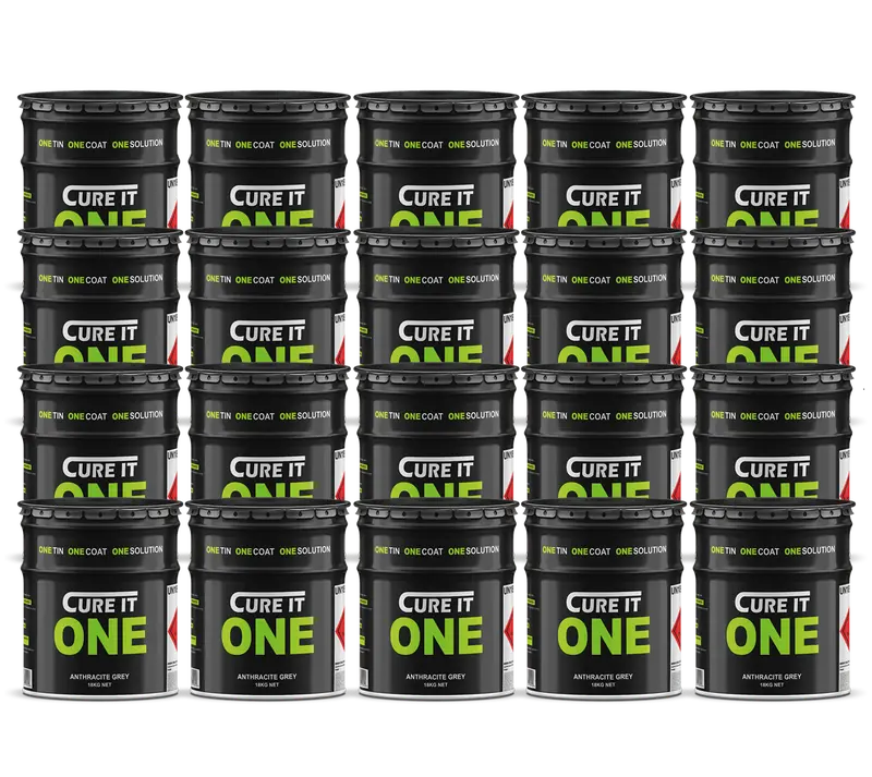 Cure It One Grp Roofing Resin – Anthracite Grey, 18Kg Tins (Pallet: 20 Units) 1