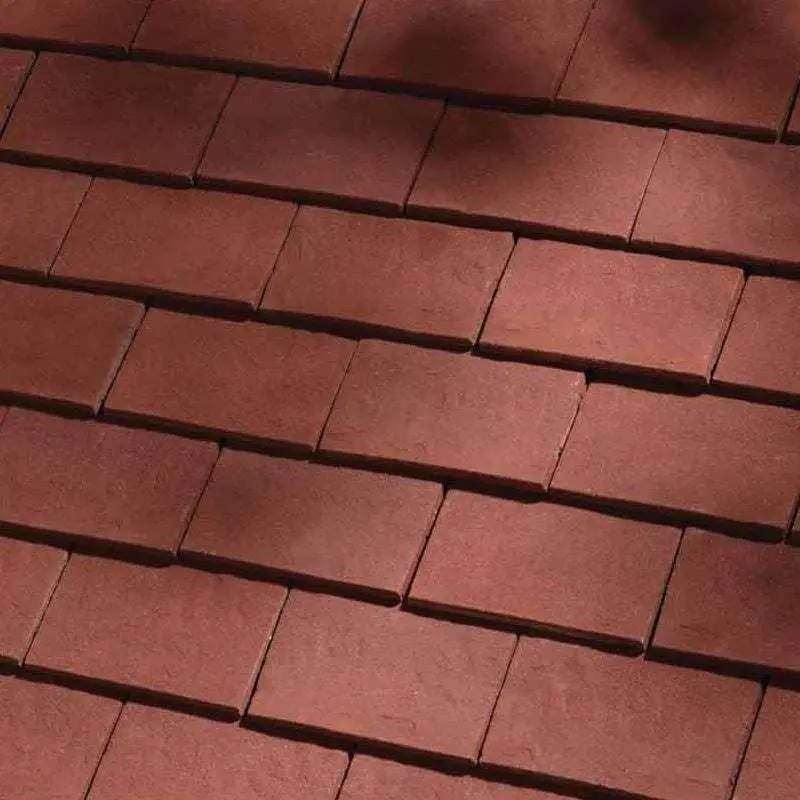 Dreadnought Clay Plain Roof Tile – Rich Handmade Deep Red Tone 1