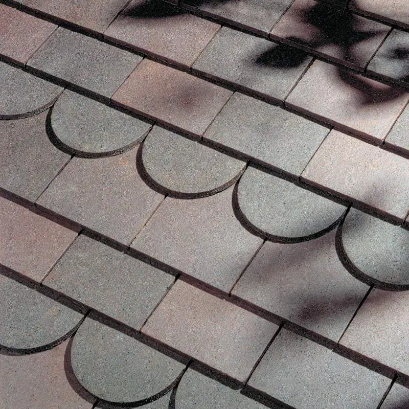 Dreadnought Clay Plain Roof Tile – Sandfaced Dark Heather Surface 1