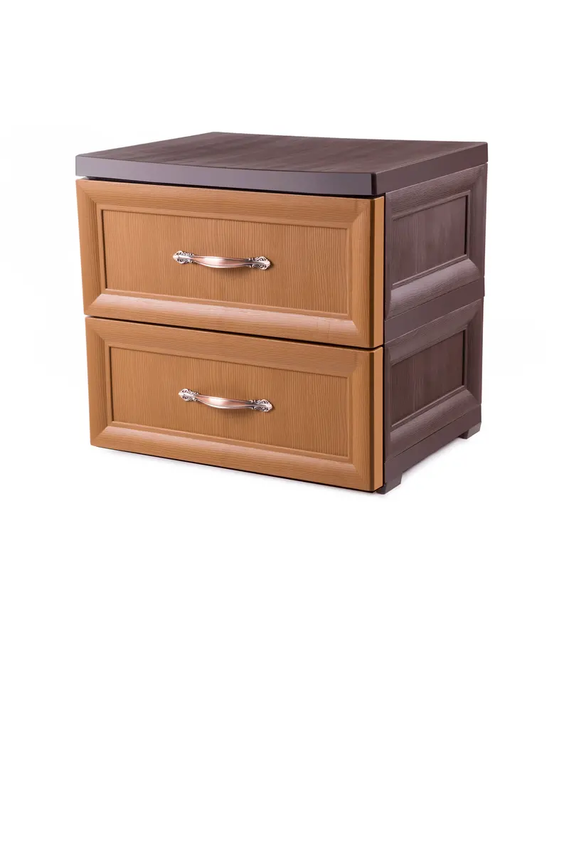 Dual-Compartment Plastic Bin – Modular Stackable Storage System 3