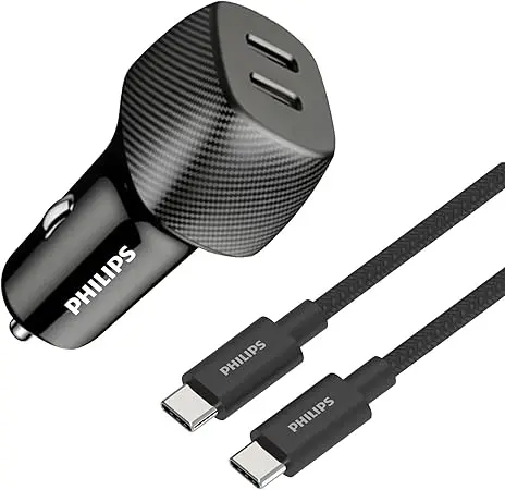 Dual-Port Usb-C Wall Charger – 60W Pd, Compact & Secure Charging 1