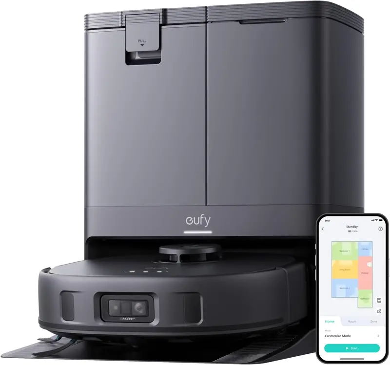 Eufy X10 Pro Omni Robot Vacuum – 8000Pa Suction, Self-Emptying, Hot-Air Drying (45°C) 1