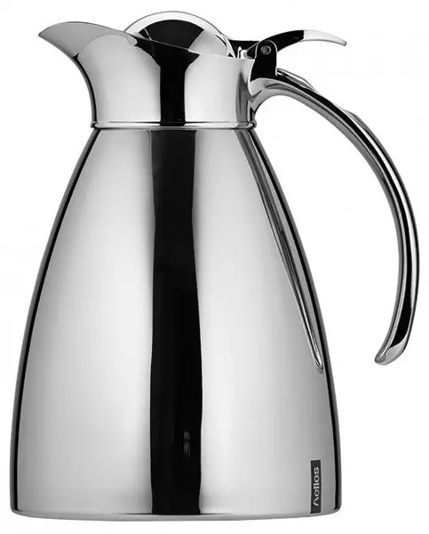 Helios Brilliant 1L Stainless Steel Thermos – Sleek Silver 1