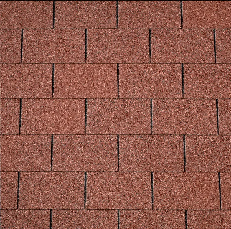 Iko Armourglass Plus Square-Butt Felt Shingles – 2M², Tile Red 1