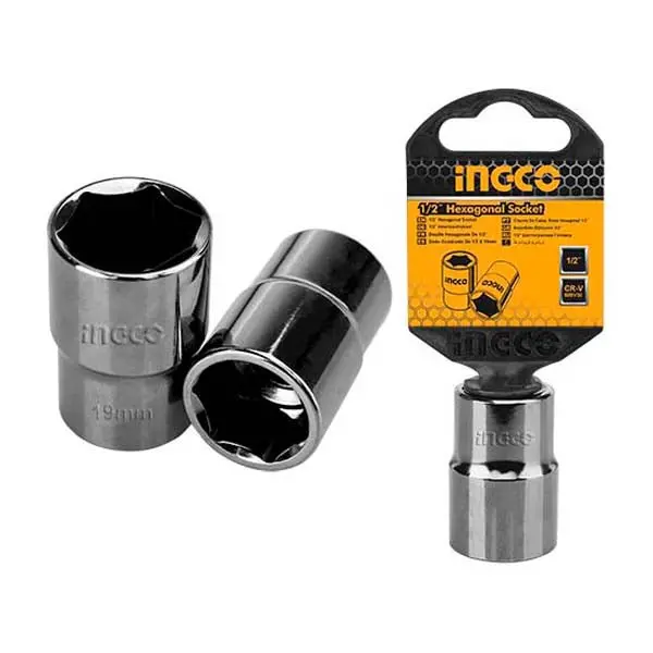 Ingco 1/2″ Socket Set – Nickel-Plated, Stainless Steel Construction 1