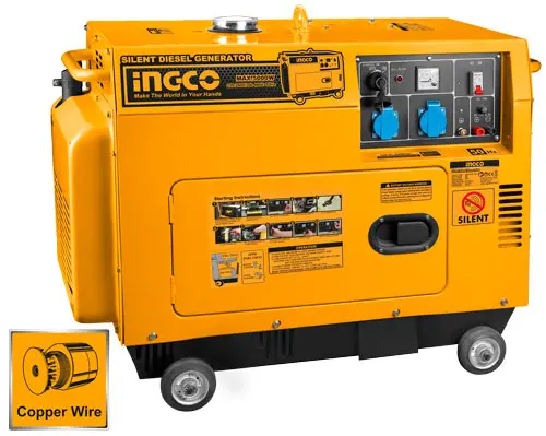 Ingco 5 Kw Diesel Generator – 9 Hp Engine, Compact Design 1