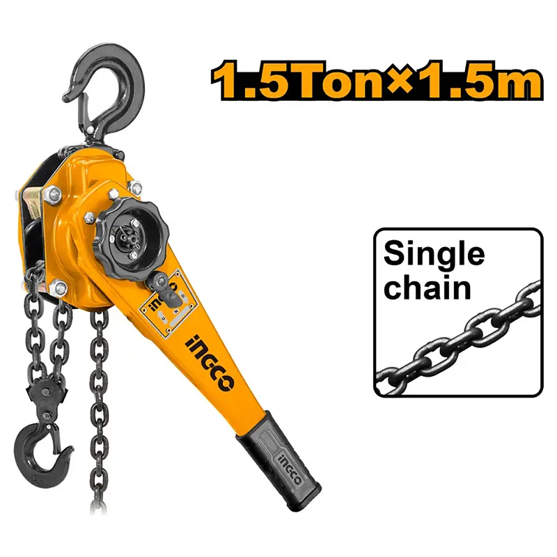 Ingco Hslb0015 1.5 Ton Manual Hoist – 1.5 M Lifting Height, Compact Design 1