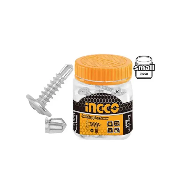 Ingco Self-Tapping Screw St4.2×25 Mm Zinc-Plated – 180 Pcs 1