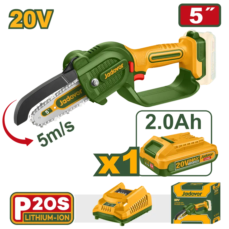 Jadever 20V Cordless Impact Wrench With 5-Inch Bit Set 1