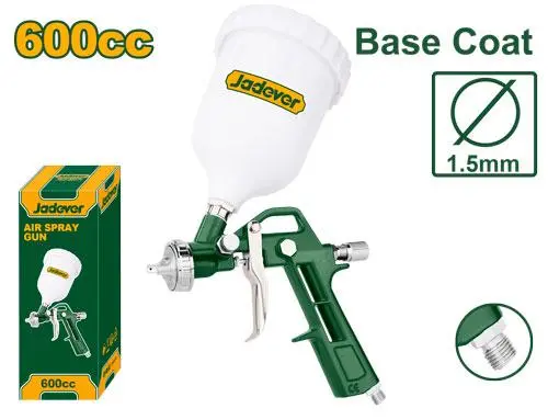 Jadever Hvlp Spray Gun – 600Cc Capacity, 1.5Mm Nozzle, Low-Pressure Precision Application 1