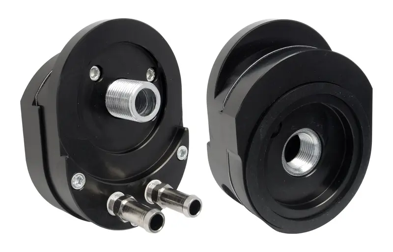Jagg Offset Oil Filter Adapter Featuring Thermostatic Bypass – Twin-Cam Ready 1