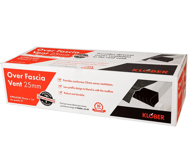 Klober 25Mm Over-Fascia Roof Ventilation Strip – 50-Metre Box 1