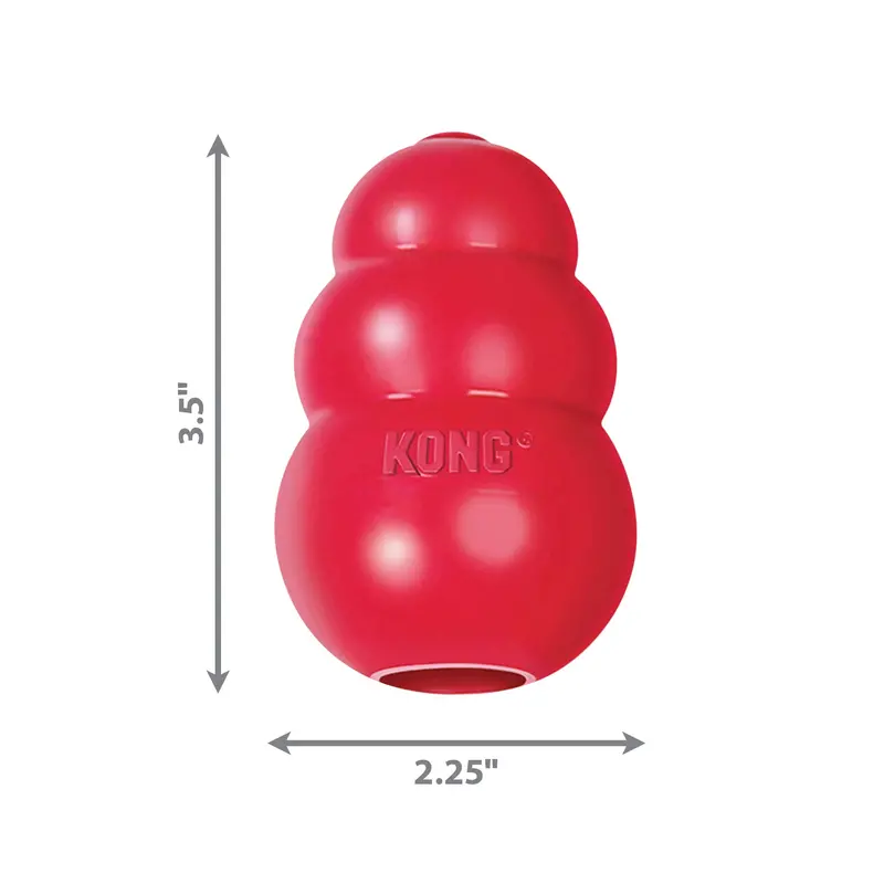 Kong Classic Medium Dog Toy – Trusted All-Rounder For Moderate Chewers, Soft-Textured & Flavor-Infused 1