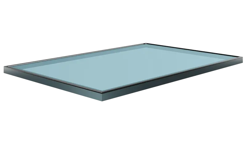 Korniche Premium Blue Double-Glazed Flat Glass Rooflight (U-Value: 1.0 W/M²K) 1